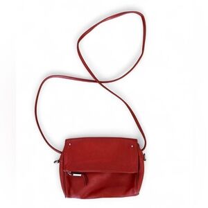 BAGGS Orange/Red Leather Crossbody Bag